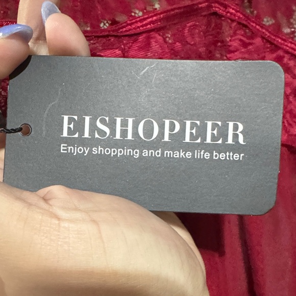 Nwt Lace Red Lingerie with lace underwear - Picture 2 of 6